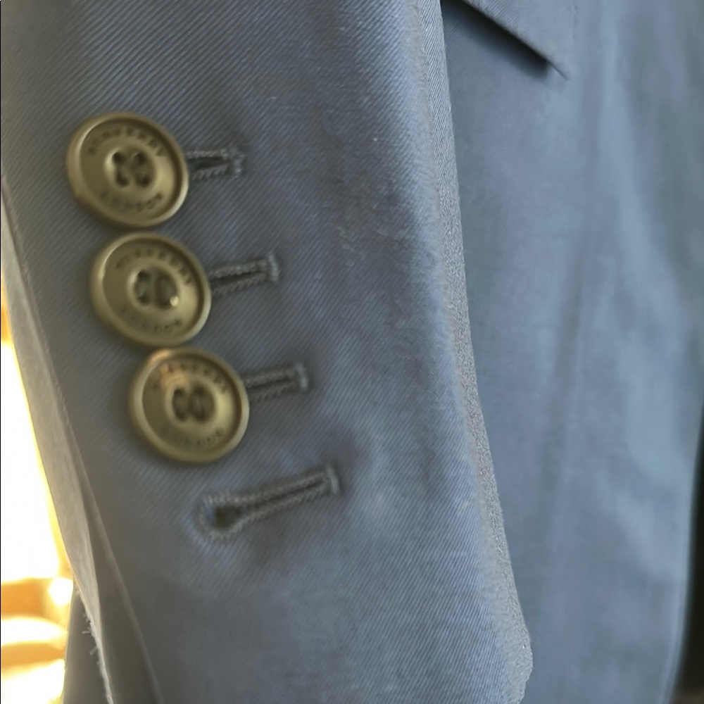 Burberry Blue Sport Coat - Picture 3 of 15